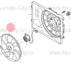 Вентилятор охлаждения Hyundai Sonata VII