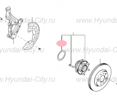 Шайба передней ступицы Hyundai Santa Fe III