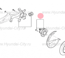 Ступица задняя Hyundai Elantra VI