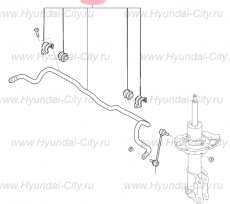Стабилизатор устойчивости передний Hyundai Elantra VI