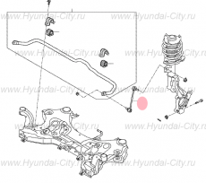 Стойка стабилизатора переднего Hyundai Tucson III