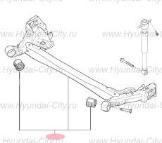 Балка задняя (торсион) Hyundai Solaris II