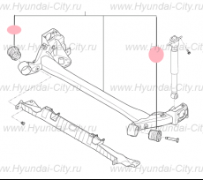 Сайлентблок балки задней (торсиона) Hyundai Elantra VI