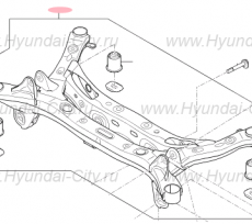 Балка задняя Hyundai Sonata VII