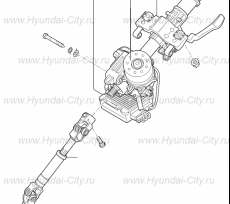 Колонка рулевого механизма Hyundai Creta