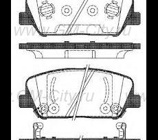 Колодки тормозные передние Hyundai Genesis