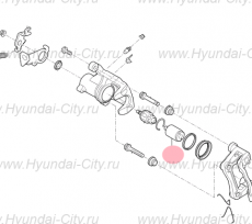 Поршень суппорта заднего Hyundai Creta