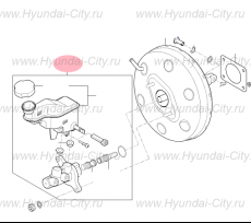Тормозной цилиндр главный в сборе Hyundai Creta