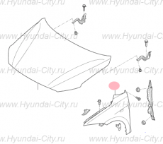 Крыло переднее правое Hyundai Elantra VI
