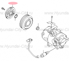 Муфта компрессора кондиционера Hyundai Santa Fe III