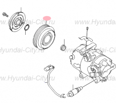 Шкив компрессора кондиционера Hyundai Tucson III