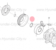 Стопорное кольцо компрессора кондиционера большое Hyundai Solaris II