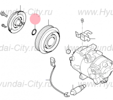 Стопорное кольцо компрессора кондиционера Hyundai Santa Fe III