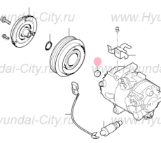Сальник компрессора кондиционера Hyundai Elantra V