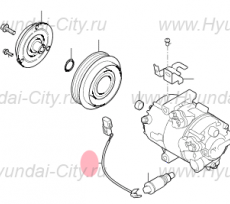 Проводка компрессора кондиционера Hyundai Elantra V