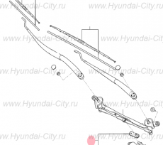 Привод стеклоочистителя Hyundai Creta