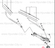 Привод стеклоочистителя Hyundai Sonata VII