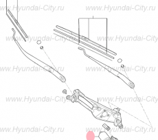 Привод стеклоочистителя Hyundai Tucson III