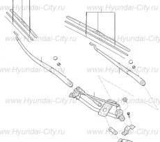 Привод стеклоочистителя Hyundai Elantra VI