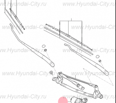 Привод стеклоочистителя Hyundai Solaris II