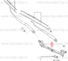 Трапеция стеклоочистителя Hyundai Creta