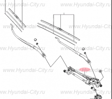 Трапеция стеклоочистителя Hyundai Sonata VII