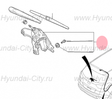 Привод стеклоочистителя заднего Hyundai Creta
