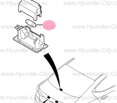 Лампочка багажника 5w Hyundai Santa Fe II