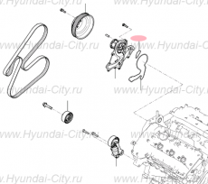 Прокладка помпы (малая) 3.0-3.8 Hyundai Grand Santa Fe I