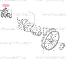 Шкив коленвала 3.0-3.8 Hyundai Grandeur