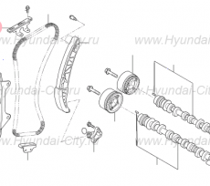 Направляющая цепи грм верхняя 1.4 '16 Hyundai Solaris II