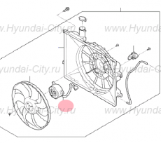 Мотор вентилятора охлаждения Hyundai Creta