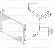 Шланг подачи охладителя масла Hyundai Sonata VII
