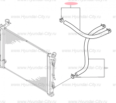 Шланг возврата охладителя масла Hyundai Sonata VII