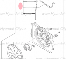 Трубка вентилятора охлаждения Hyundai Solaris II