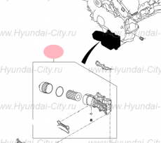 Фильтр масляный в сборе Hyundai Equus