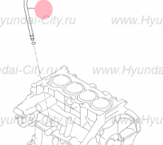 Направляющая щупа (масломер) '16 Hyundai Solaris II