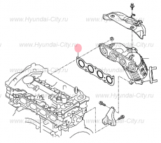 Прокладка выпускного коллектора 2.0 Hyundai Sonata VII