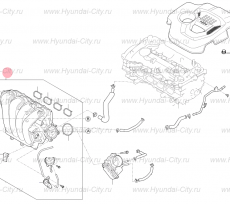 Коллектор впускной 2.0 Hyundai Sonata VII