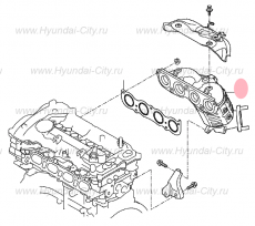 Коллектор выпускной 2.0 Hyundai Sonata VII
