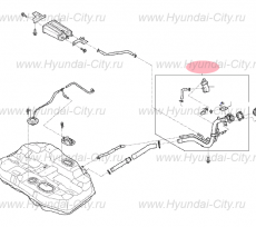Шланг топливо-заправочной горловины Hyundai Sonata VII