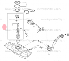 Топливный насос в сборе Hyundai Solaris II
