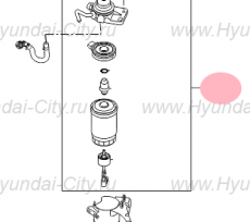 Фильтр топливный в сборе дизель Hyundai H1