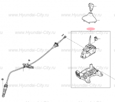 Рычаг переключения передач акпп в сборе Hyundai Solaris II