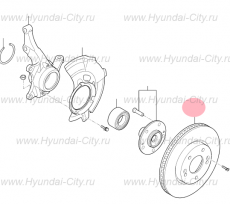 Диск тормозной передний Hyundai Creta
