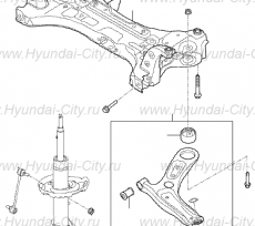 Шаровая опора передняя Hyundai Elantra V