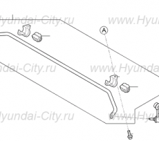 Стойка стабилизатора заднего левая Hyundai Sonata VII