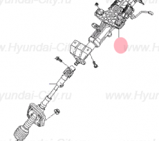 Колонка рулевого механизма Hyundai Santa Fe II