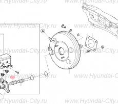 Вторичный тормозной поршень Hyundai Sonata VII