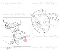 Главный тормозной поршень Hyundai Sonata VII
